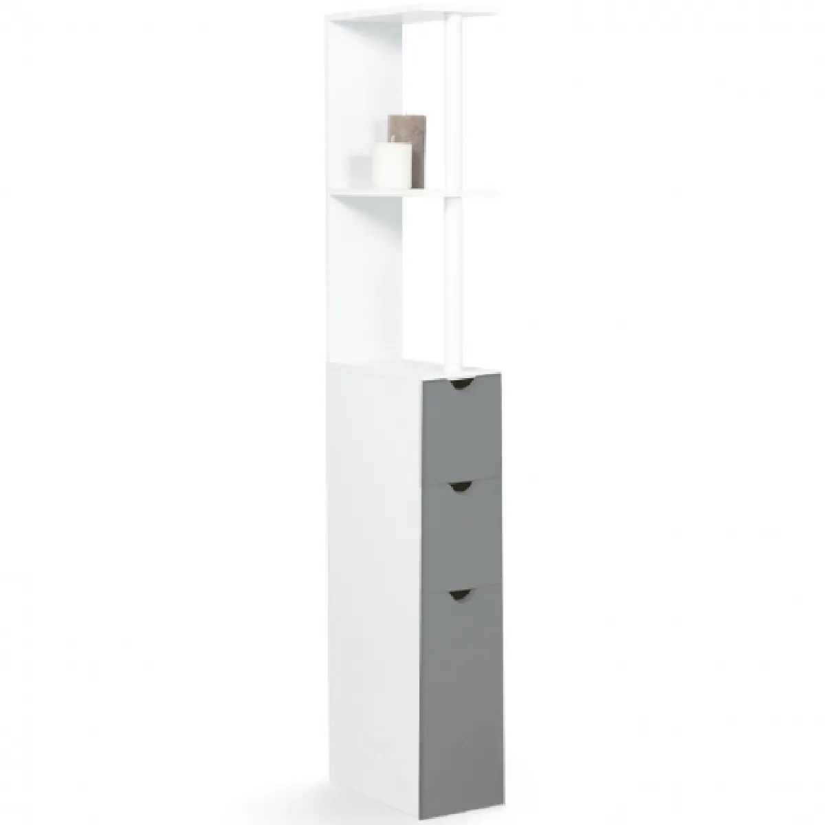 Idmarket MARKET WILLY 3P Blanc/Gris