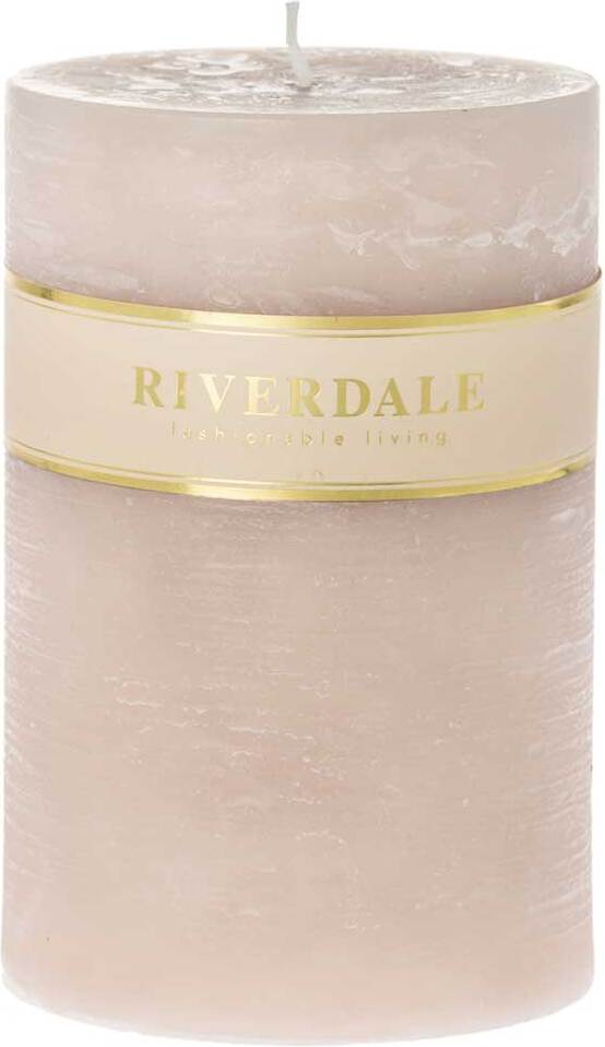 Riverdale stompkaars Pillar beige 120 uur D 10 H 15 cm