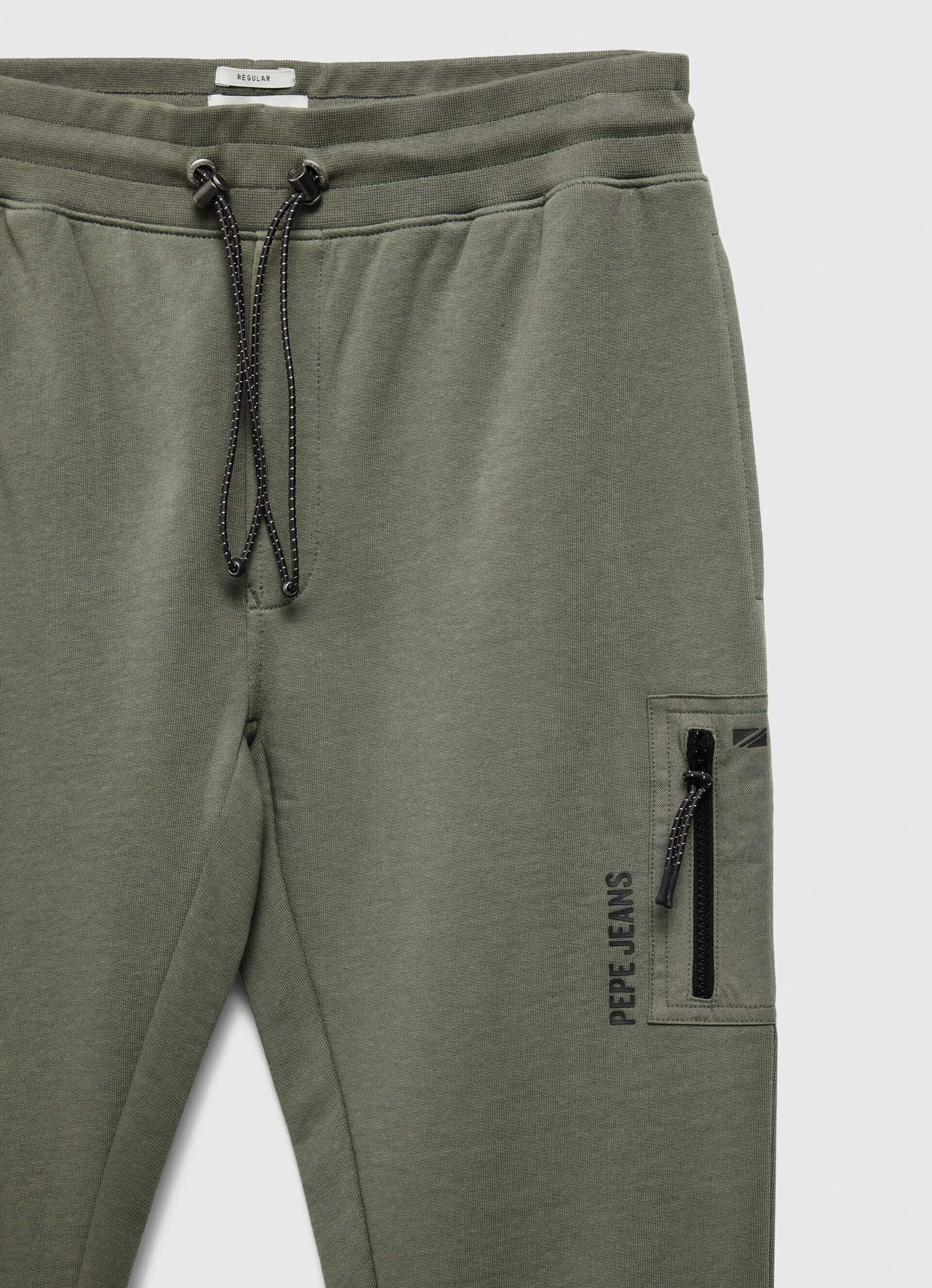 Calça jogger com cós elástico - casting green