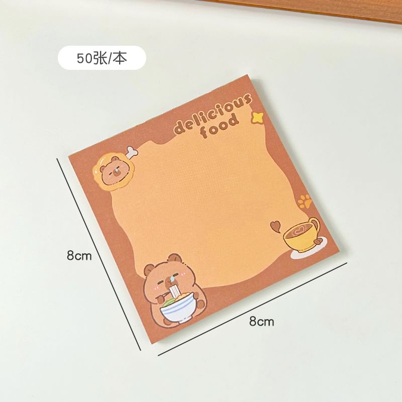 Radrabbit - Capybara Memo Pad (Diverse ontwerpen)