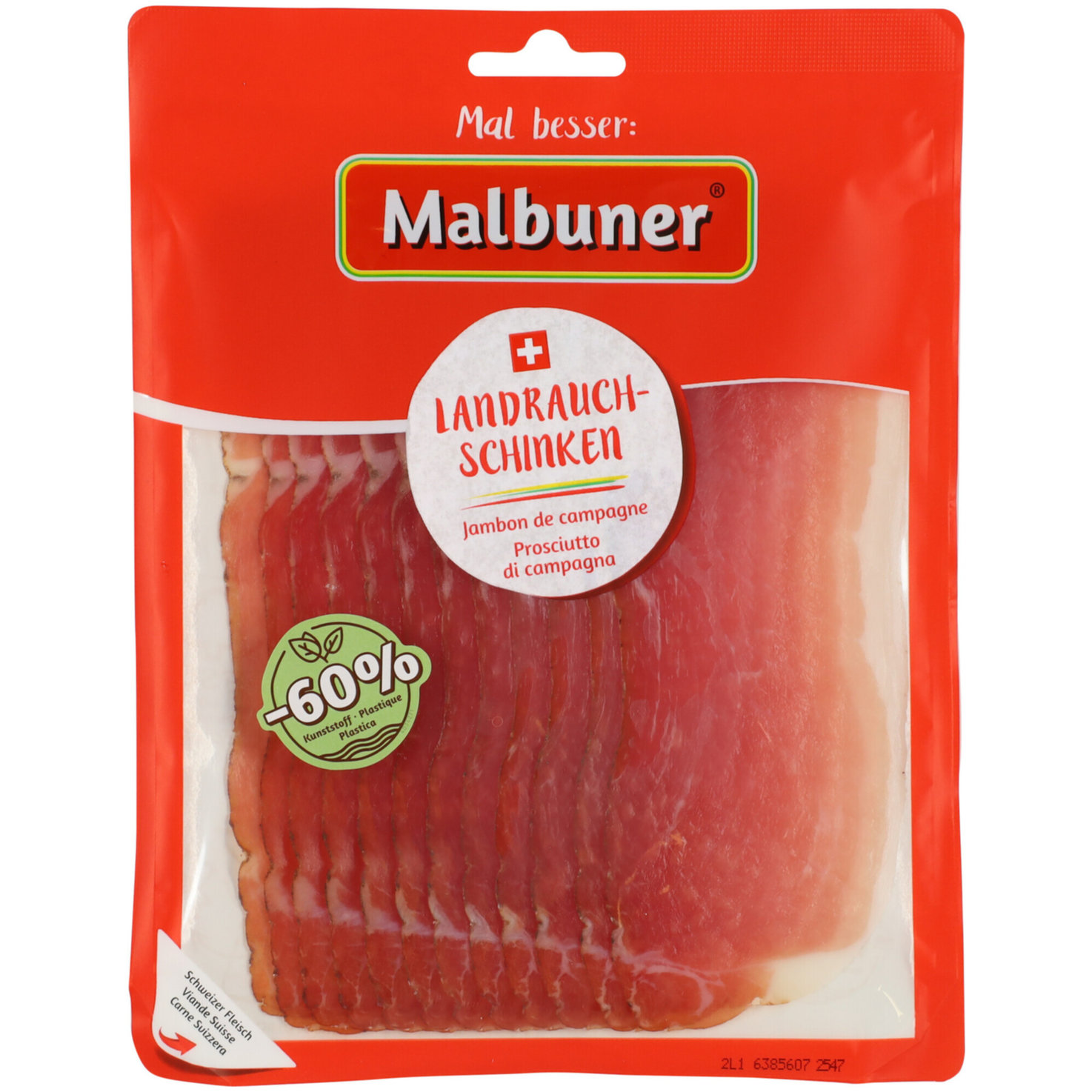 Malbuner Landrauchschinken ca. 120g