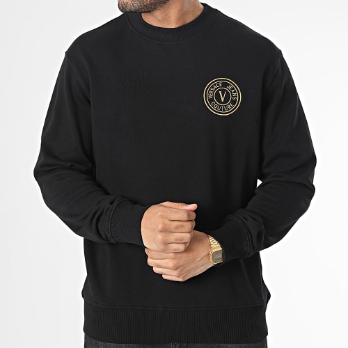Sweat Crewneck 74GAIT07-CF01T Noir Doré