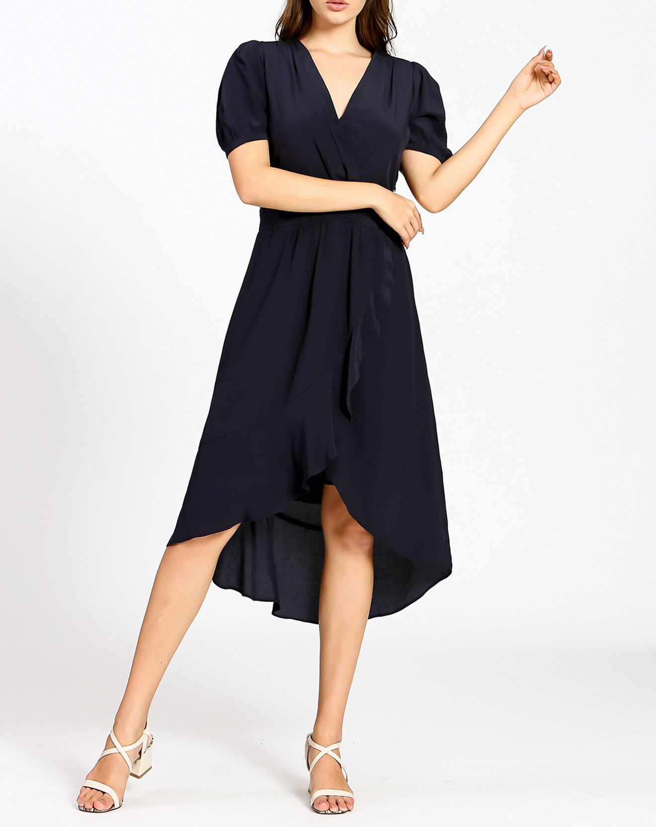 See u Soon Robe Félicia bleu marine