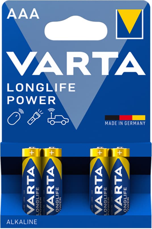 Varta Longlife Power AAA-batterier (4-pak)