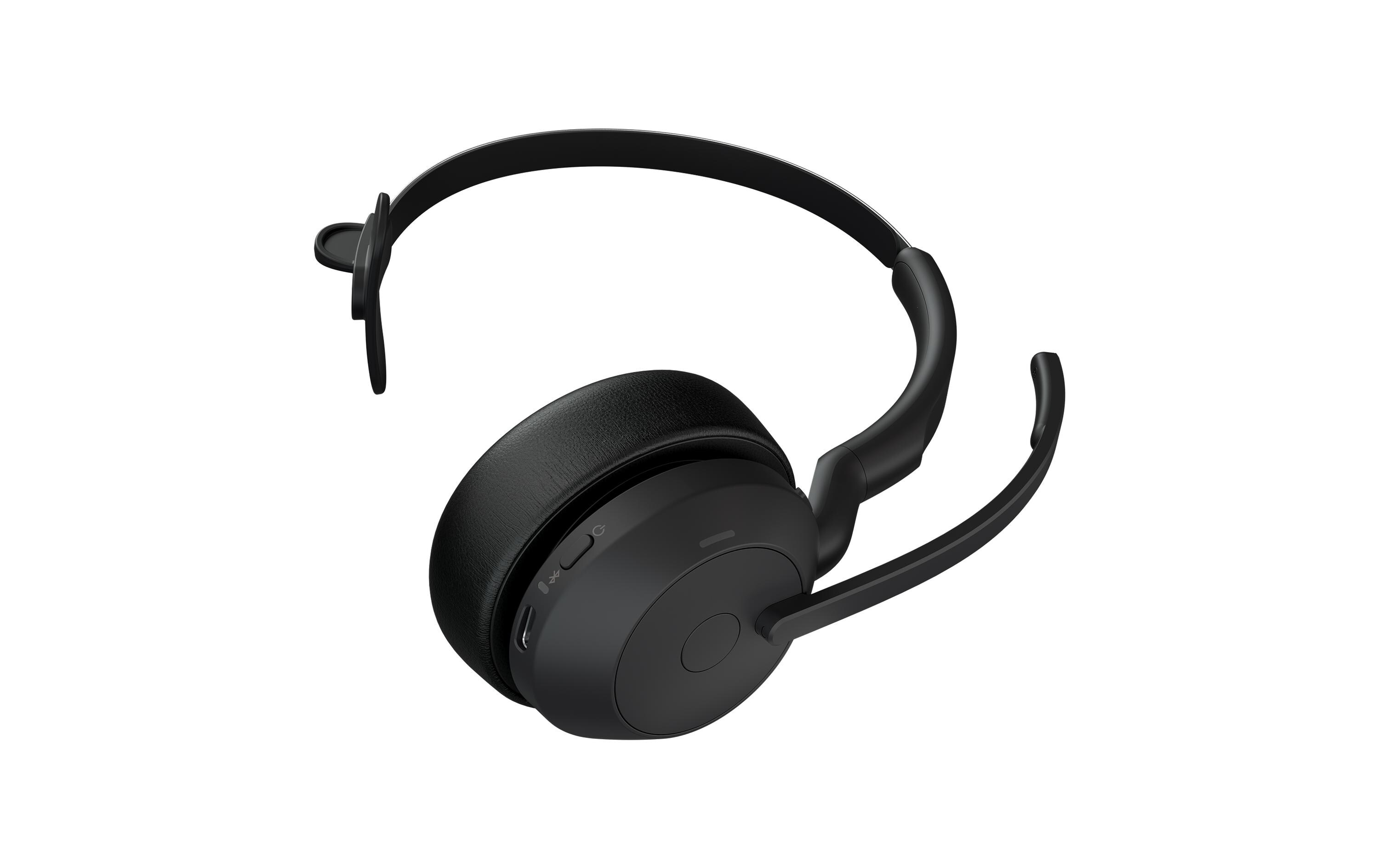 Headset Evolve2 55 Mono UC, USB-A, inkl. Ladestation<br>Das professionelle Headset, mit dem Sie alle Aufgaben erledigen können, die Ihr hybrider Arbeitstag mit sich bringt