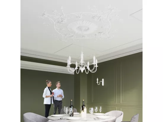Sollux MINERWA Lustre à 5 bras multiples blanc, E14