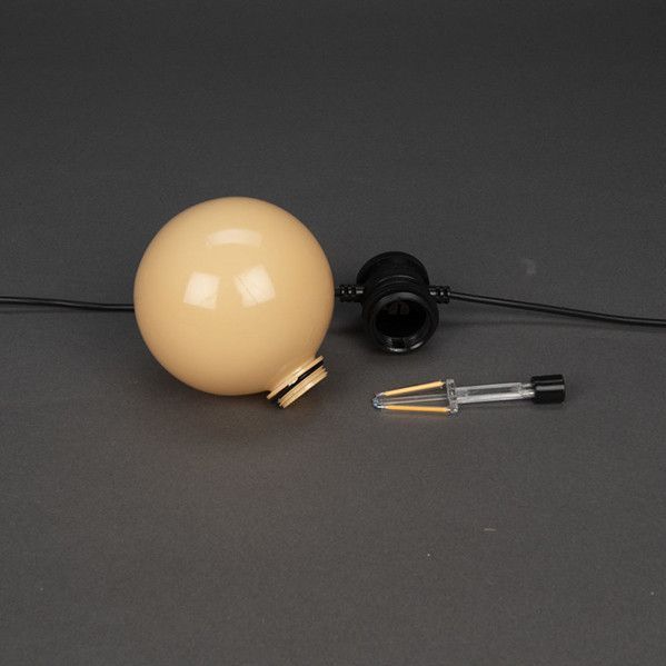Konstsmide - Snoer 10 LED Globe Verlichting - 5 Meter - Pastel Wit