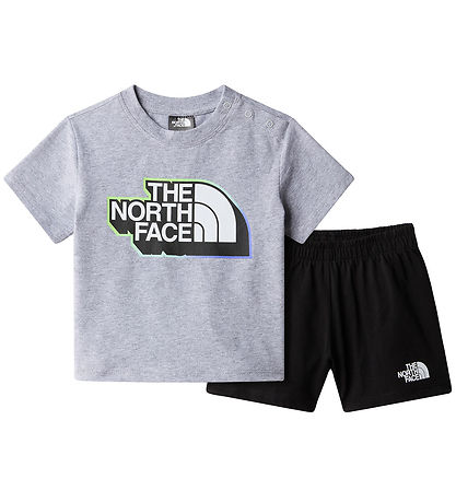 The North Face Shorts Set - T-Shirt/Shorts - Light Grey Heather/