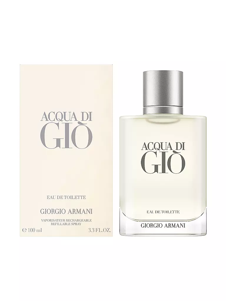 GIORGIO ARMANI Acqua di Giò Homme Eau de Toilette 100ml Nachfüllbar keine Farbe