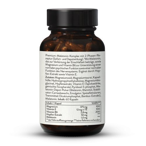 Sunday Natural Products  Melatonin plus MagnesiumMelosleep Direct & Long Release