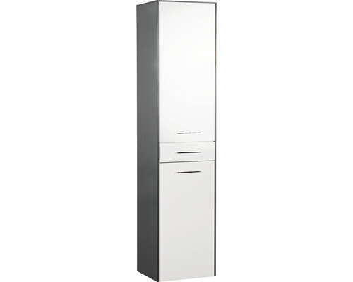 Marlin 3400 hoge kast, 42 x 179 cm, wit/antraciet, linksdraaiend