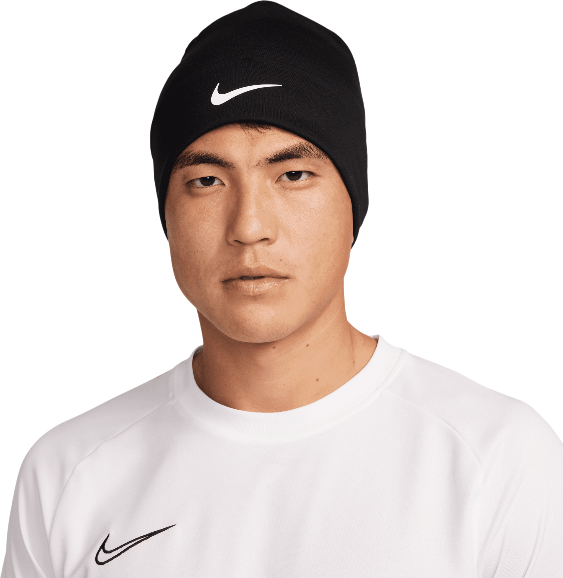 Nike Peak Standard Cuff Beanie Schwarz Weiss F010