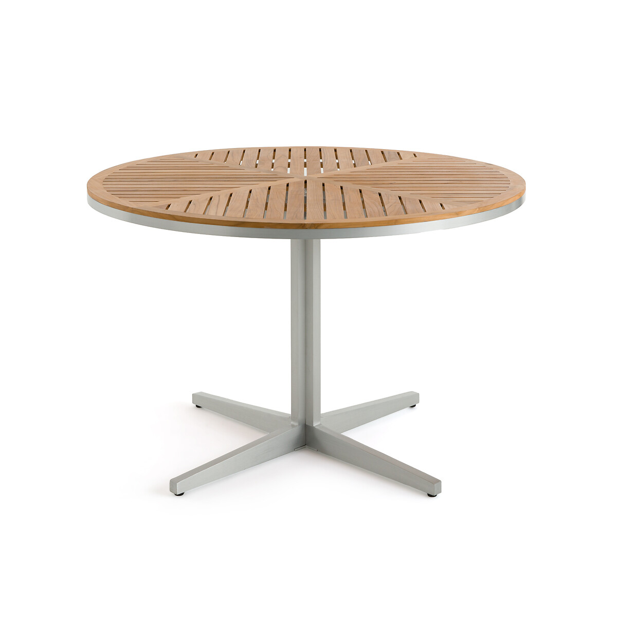 AM.PM<br>Mesa de jardim redonda em teca/alumínio, Maestrale