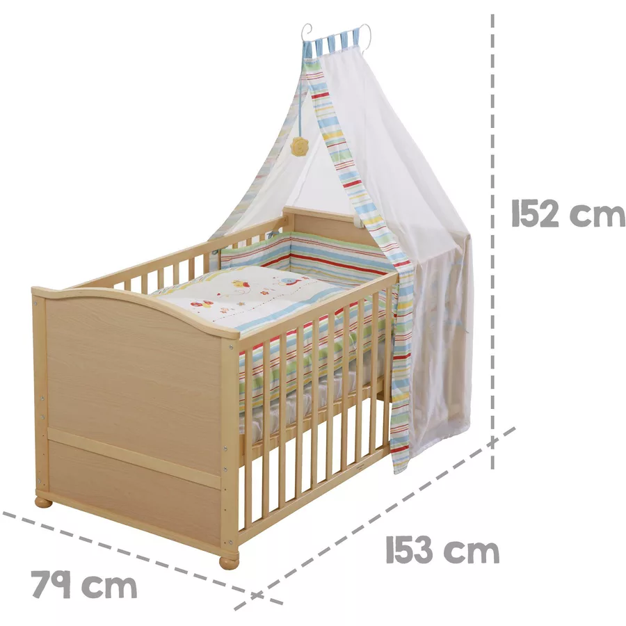 roba Kombi-Kinderbettset Butterfly natur