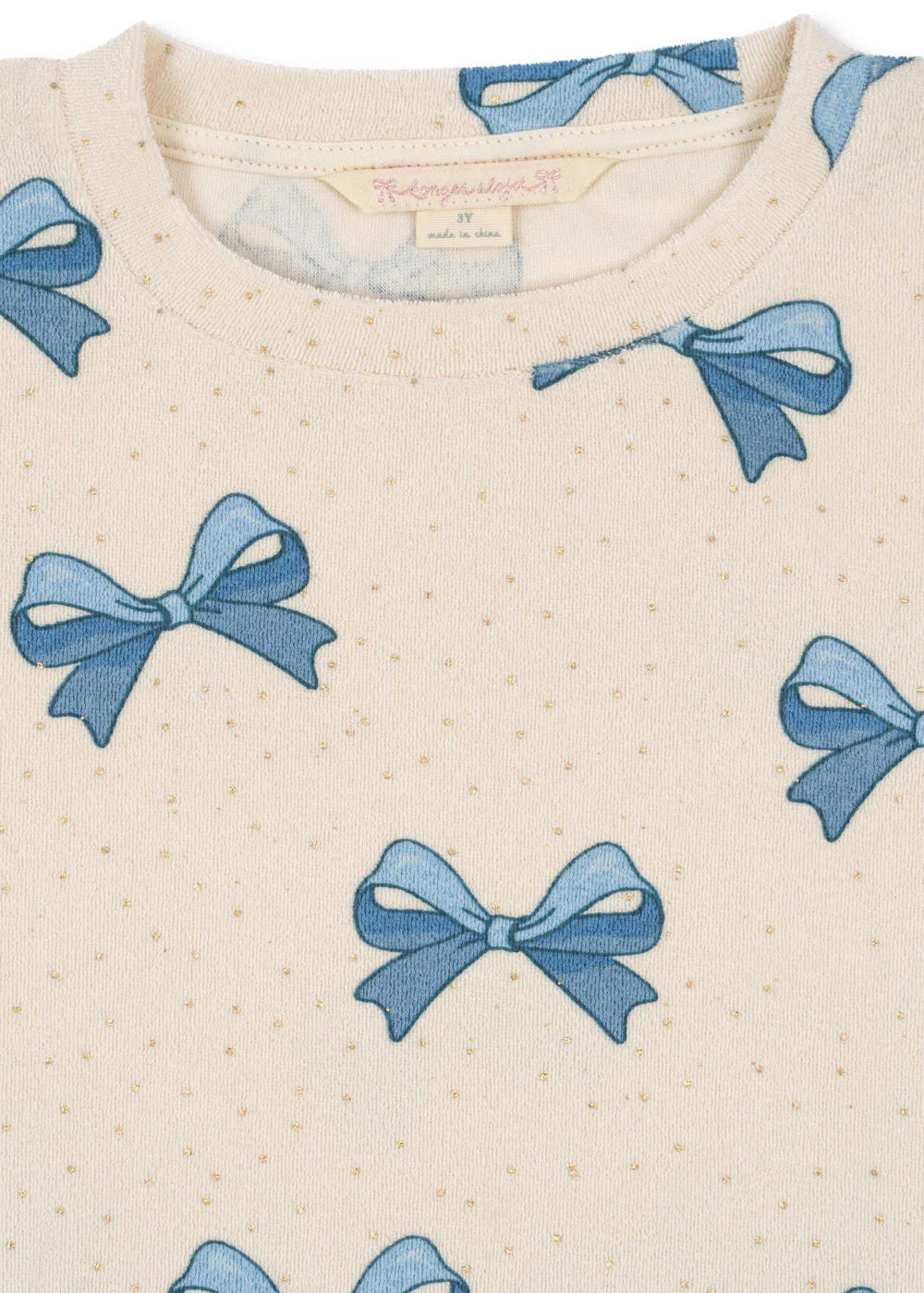 Itty sweatshirt - bowie blue gold - 6M