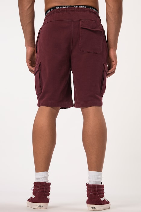 STHUGE Cargo-Bermuda, Elastikbund, Sweat, Relaxed Fit,bis 8 XL