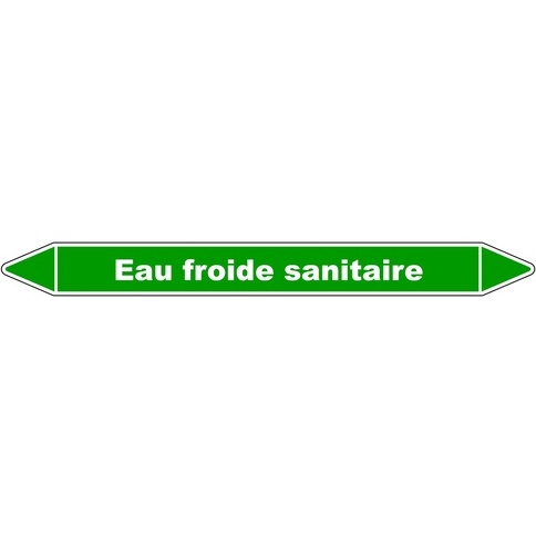 Marqueur de tuyauterie - Eau froide sanitaire - NFX 08-105