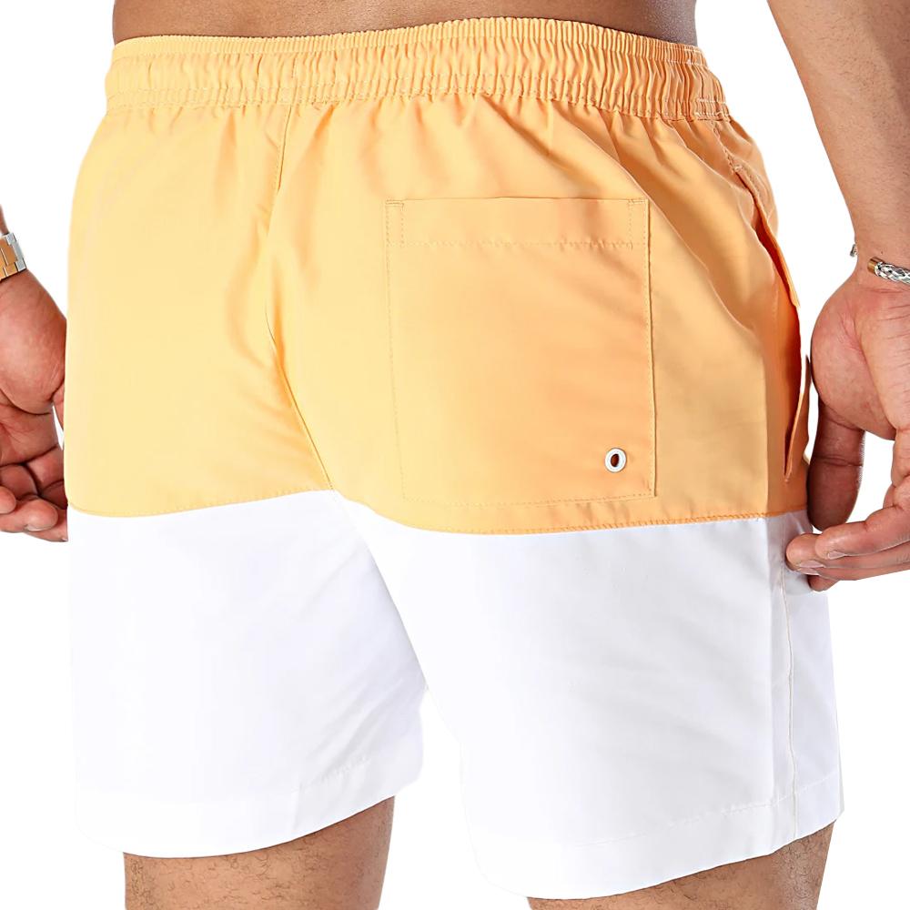 Calvin Klein Jeans Short de bain Orange/Blanc Homme Calvin Klein Jeans KM0KM00994