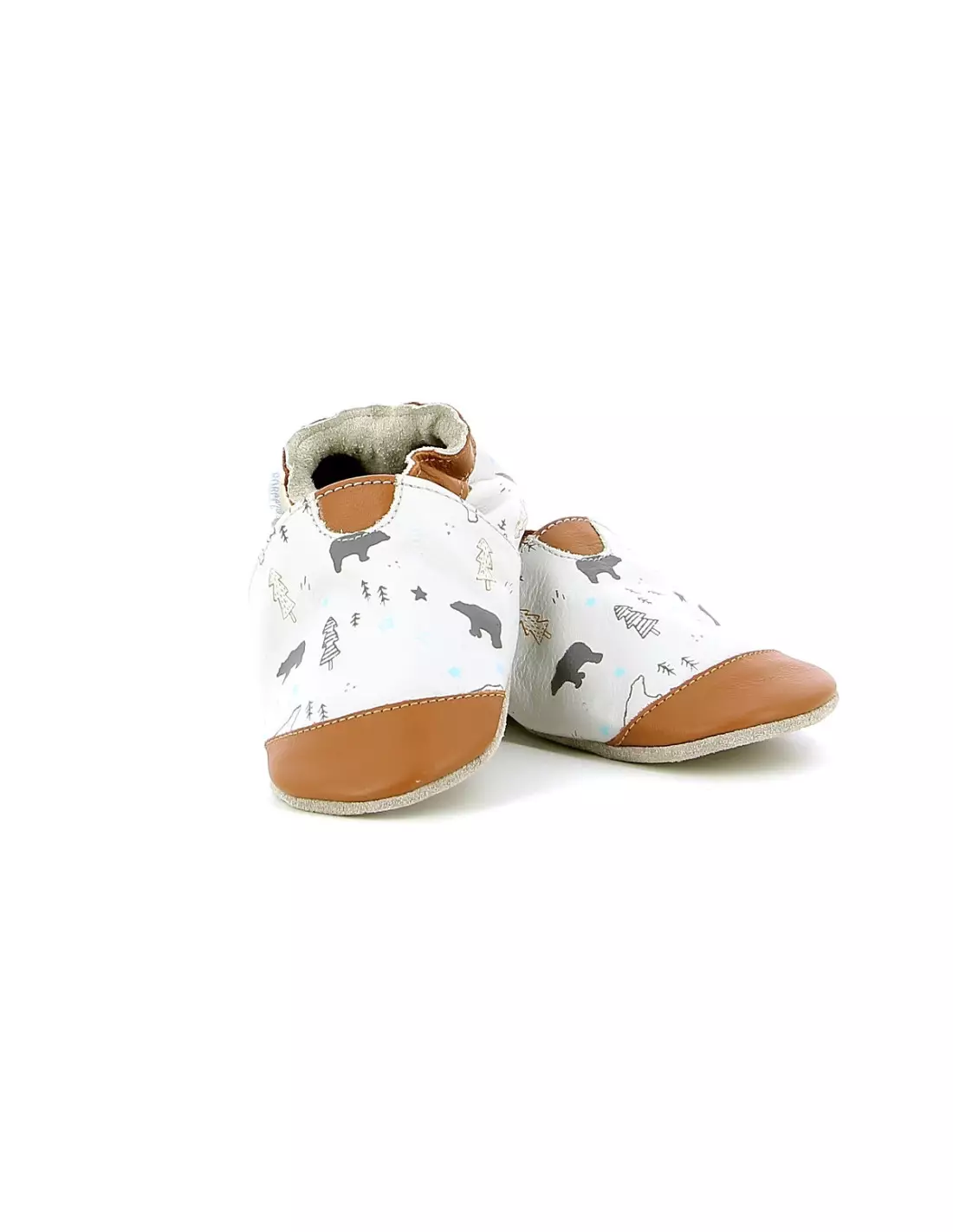 ROBEEZ WINTERING BEAR - Chaussons Gris