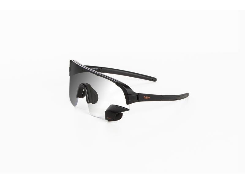 TriEye Sportbrille View Sport Photochromatic Schwarz, S Sportbrille
