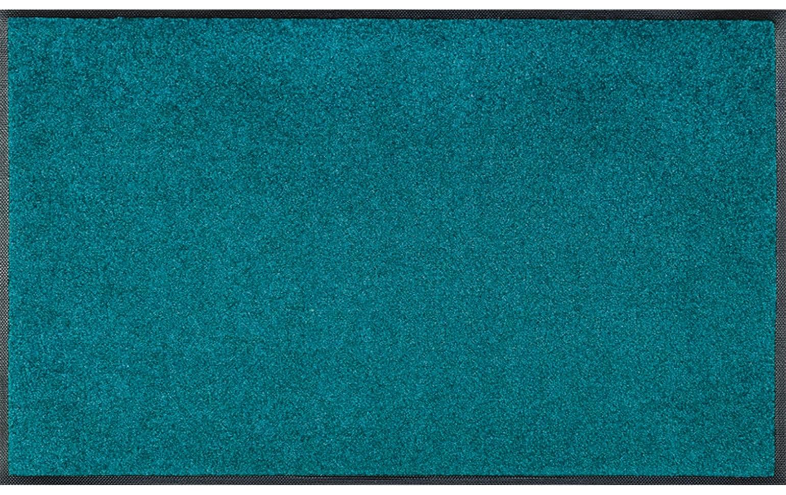 Fussmatte Peacock Green 60 cm x 90 cmRutschfeste Fussmatte
