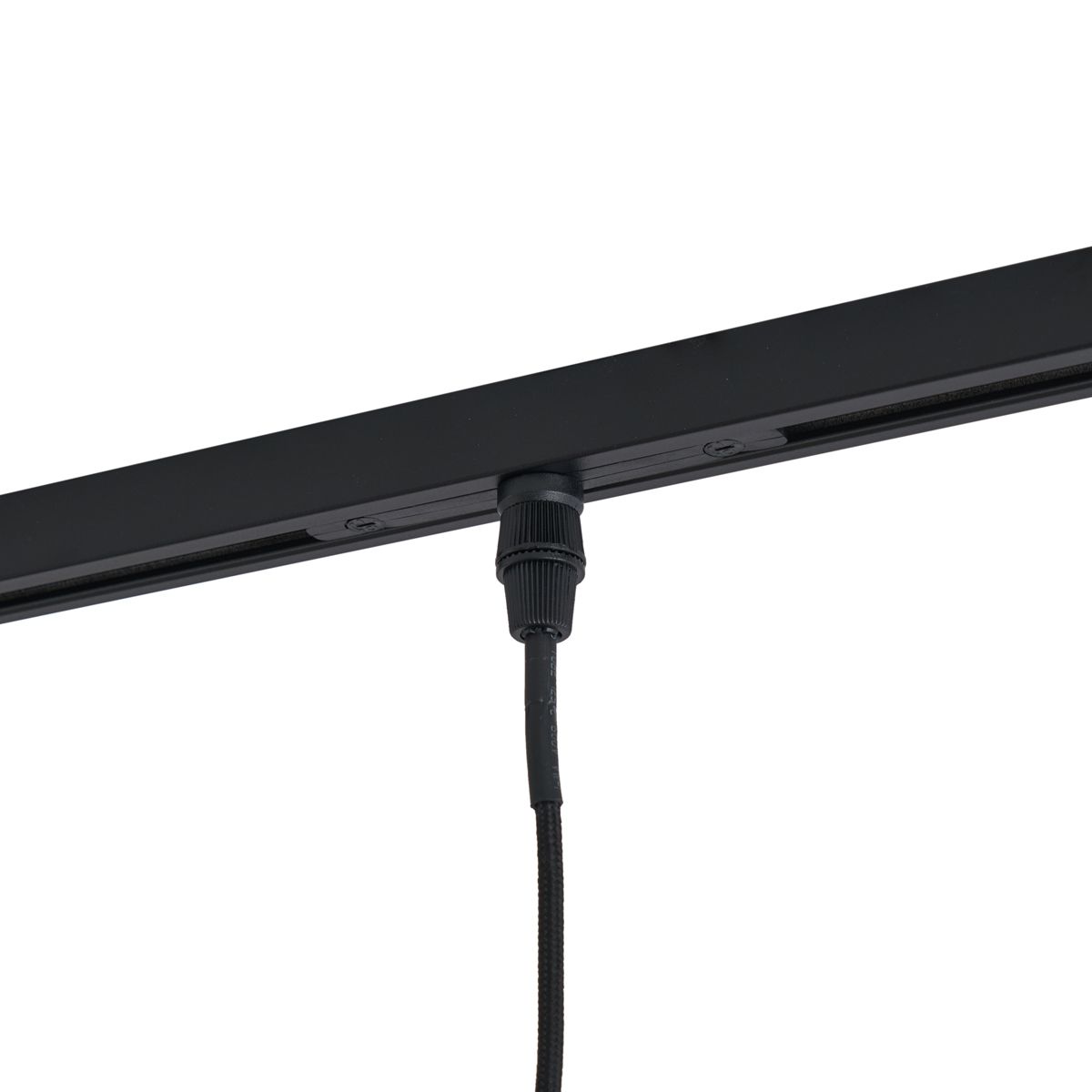 Moderne spot gunmetal met helder glas voor railsysteem 1-fase - Slimline Loyce