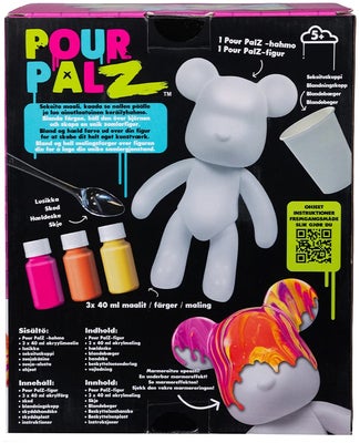 TOYMONSTER POUR PALZ DIY-sett Mal Din Egen Bjørn, Mango Sunset