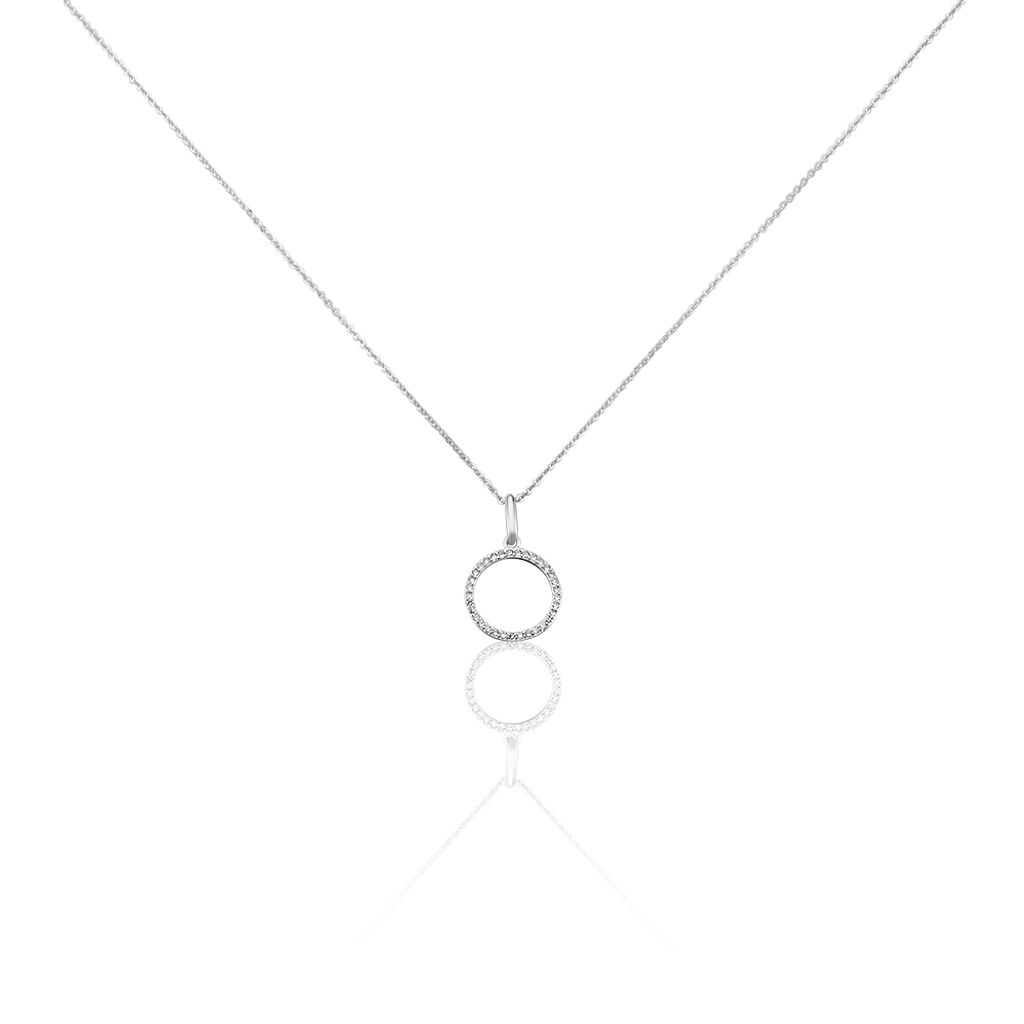 Collier Grâces Argent Blanc Oxyde De Zirconium