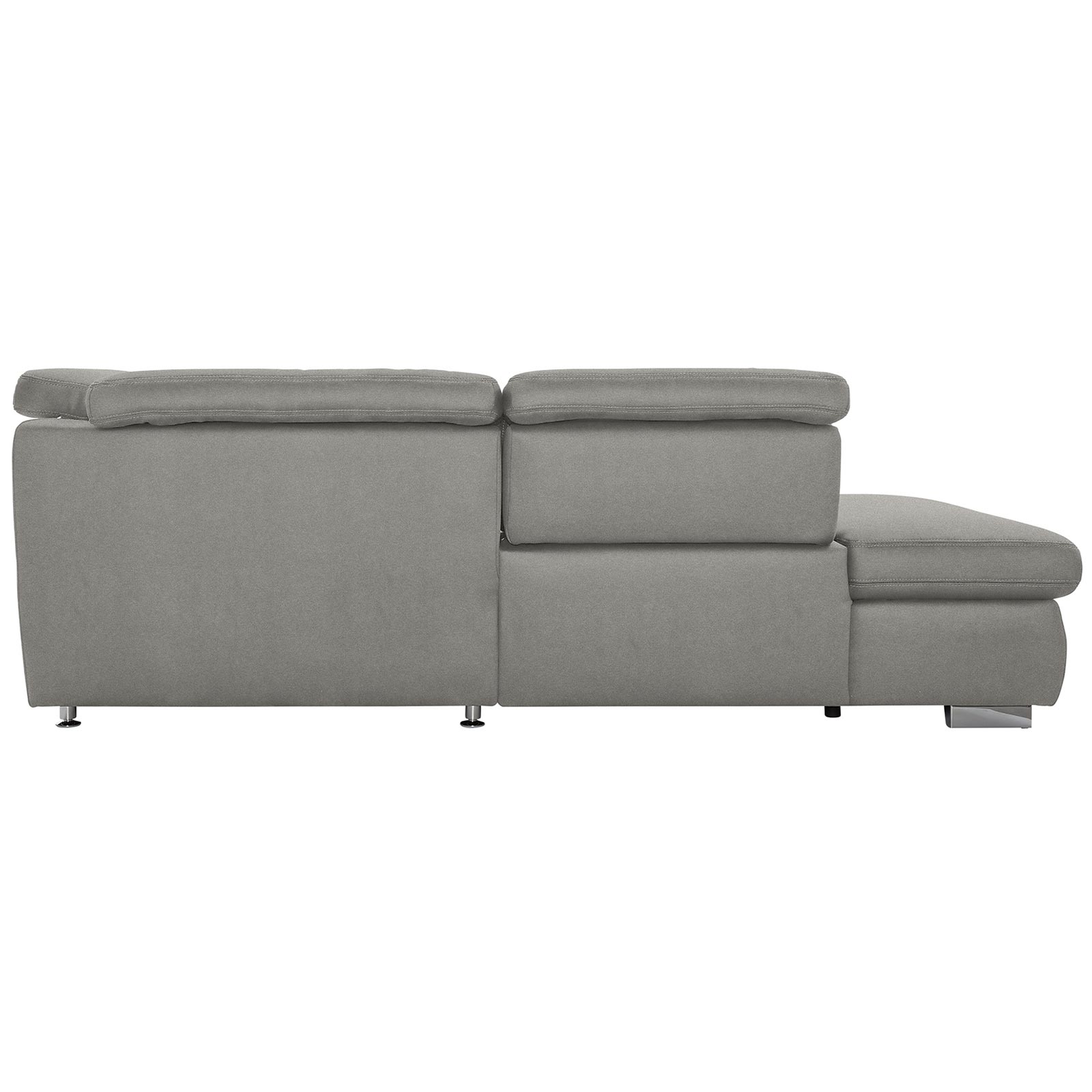 polsterpower Boxspringsofa - Belle silver - Basismodell - Ottomane links