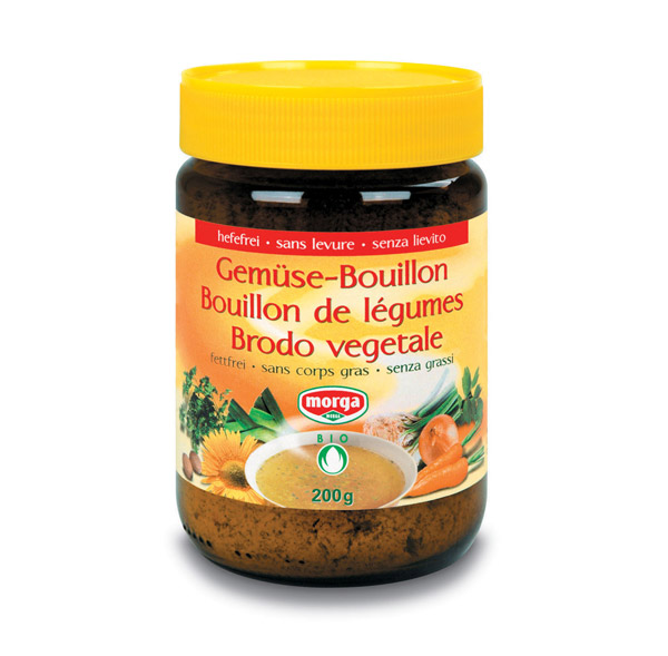 MORGA Gemüse Bouillon<br>200 g, hefefrei fettfrei Bio