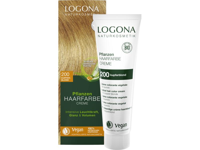 Logona Haarcoloration PHF 200 Kupferblond 150 ml Haarfarbe-Creme natürlichen Ursprungs