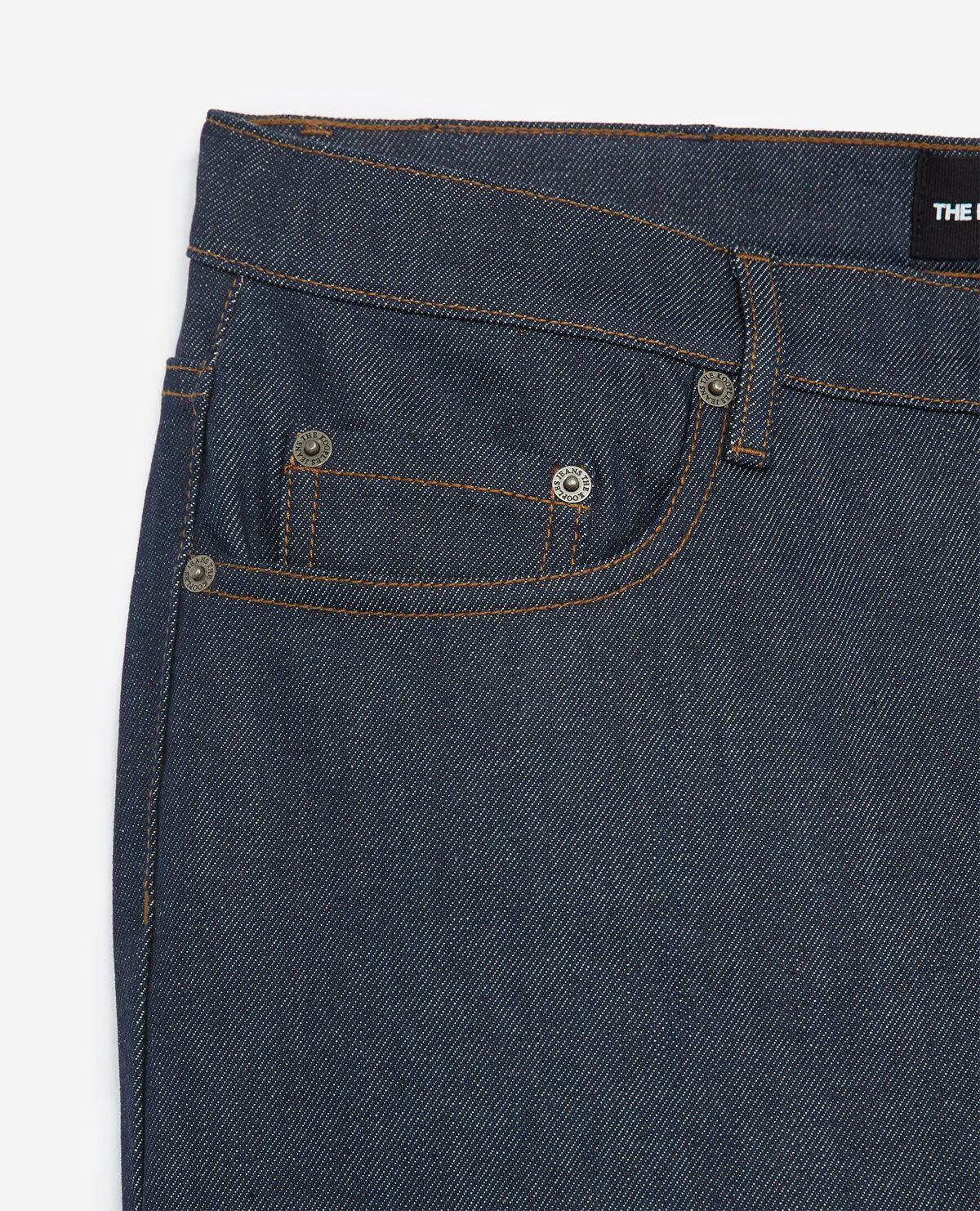 Jean vintage bleu foncé brut slim