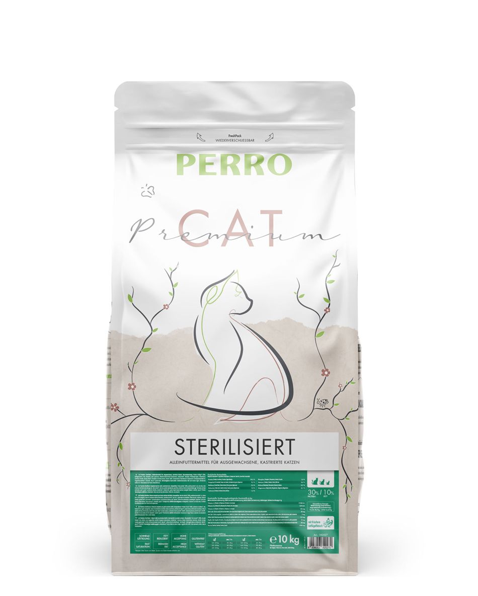PERRO Cat Premium - Sterilisiert - Trockenfutter Katze