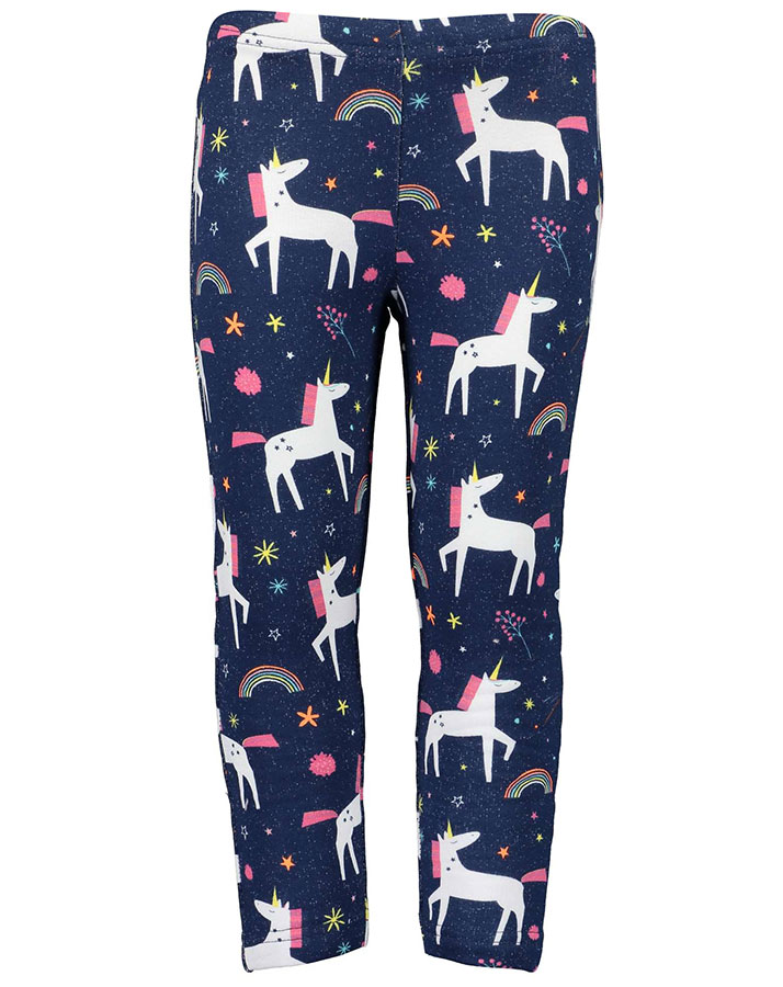 Sweat-Leggings FRIENDSHIP – UNICORN AOP in dunkelblau