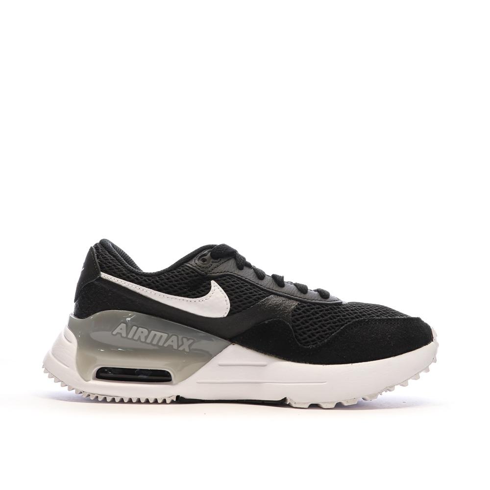 Nike Baskets Noires/Oranges Femme Nike Air Max Systm