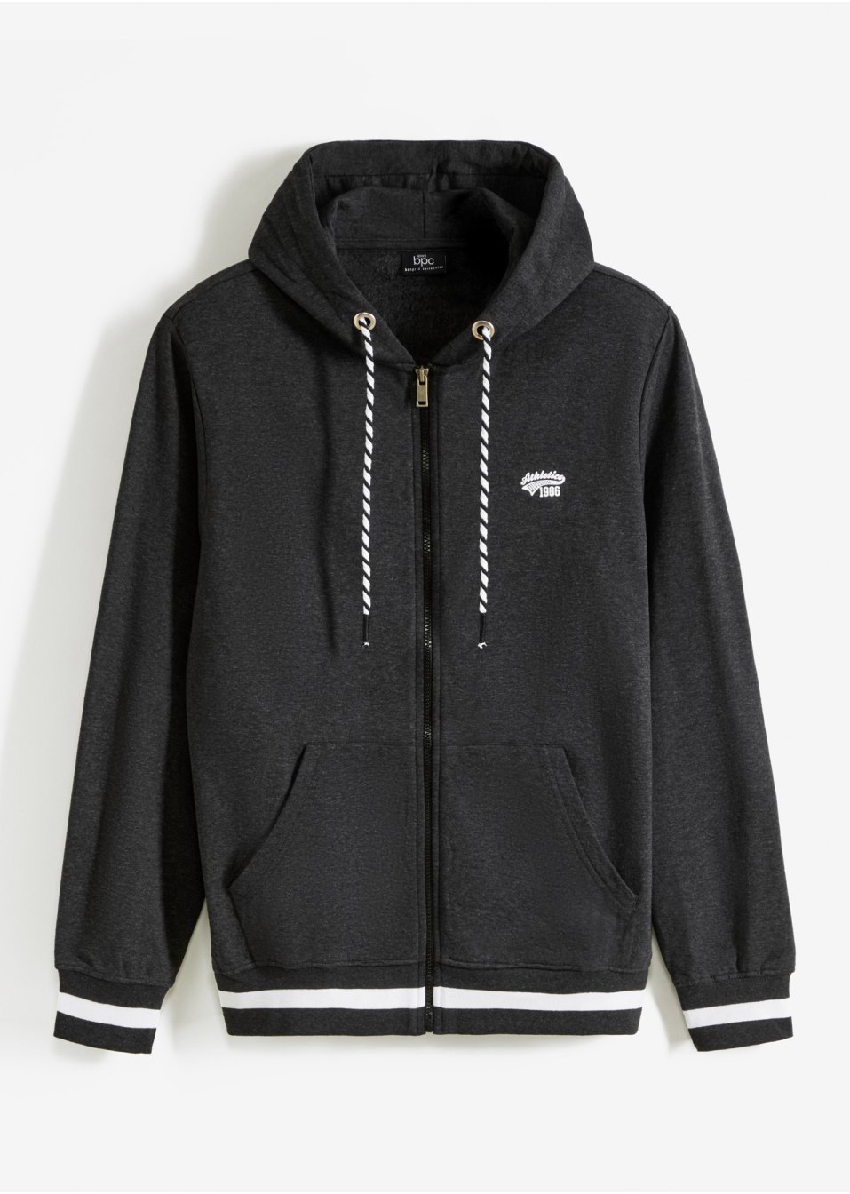 Gilet sweat à capuche coupe confort