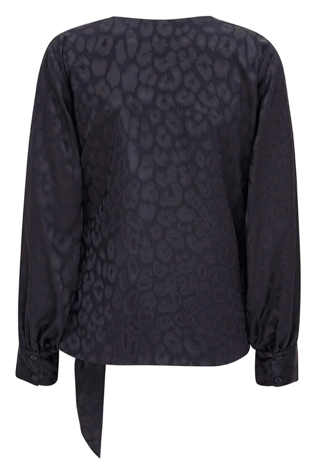 Karmamia Ines Blouse navy leo jacquard