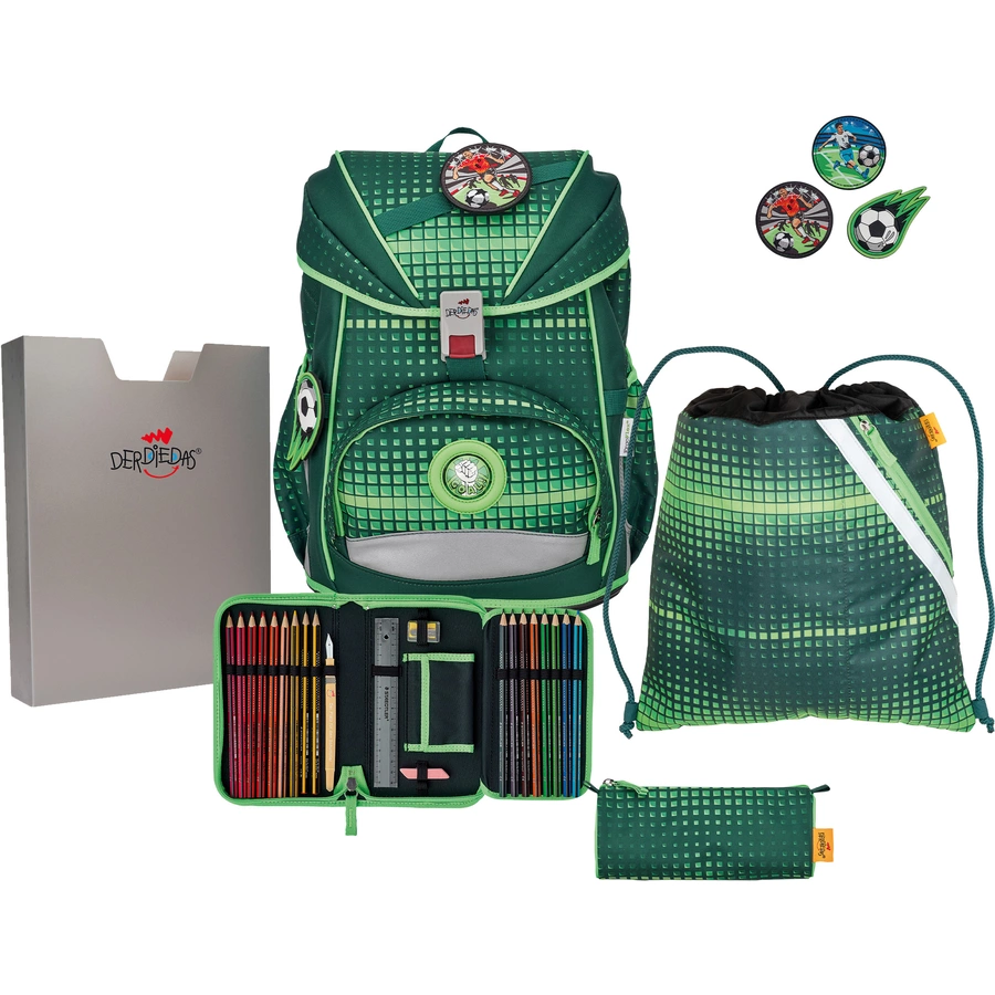DerDieDas® ErgoFlex - Soccer Green, 5-tlg.
