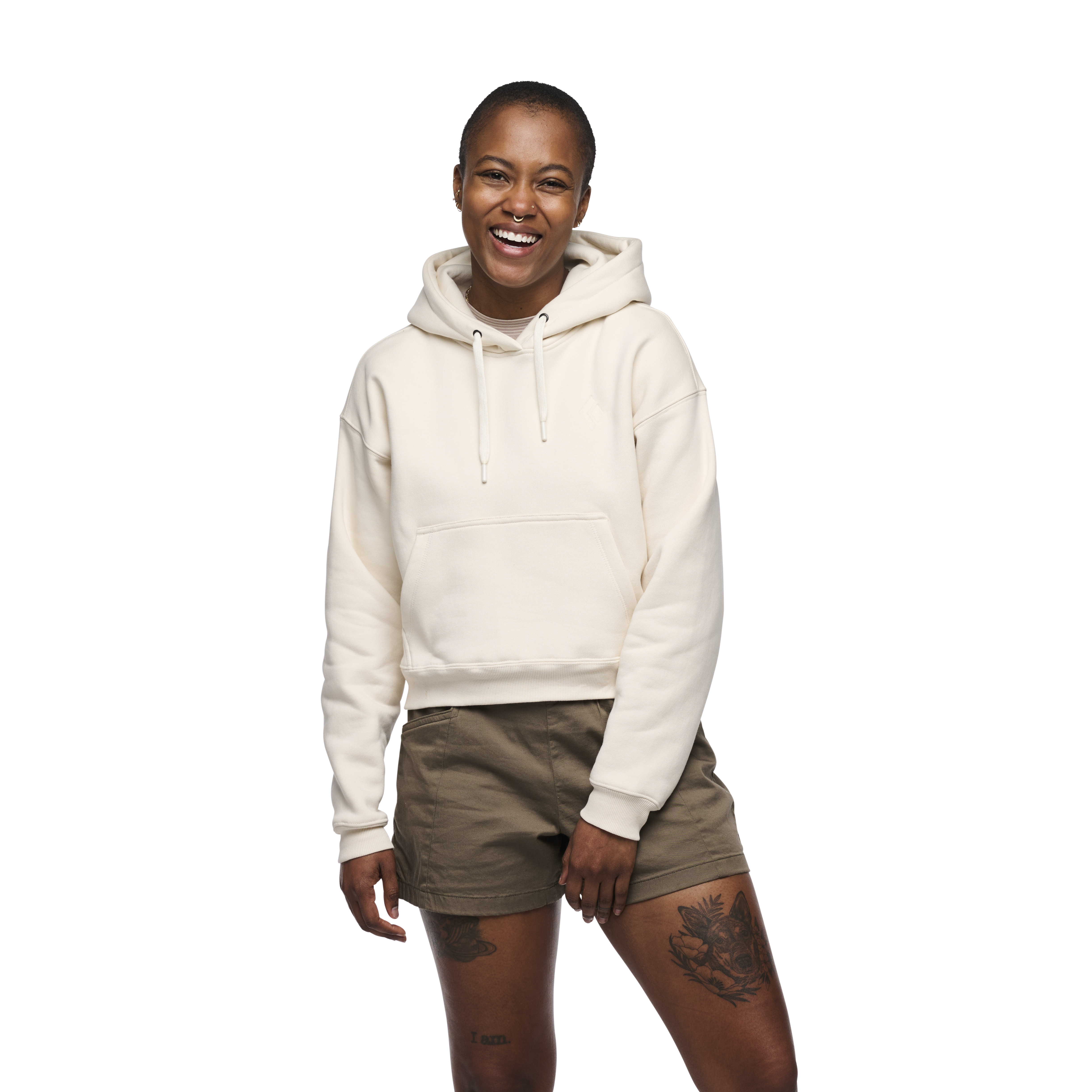W Crop Po Hoody