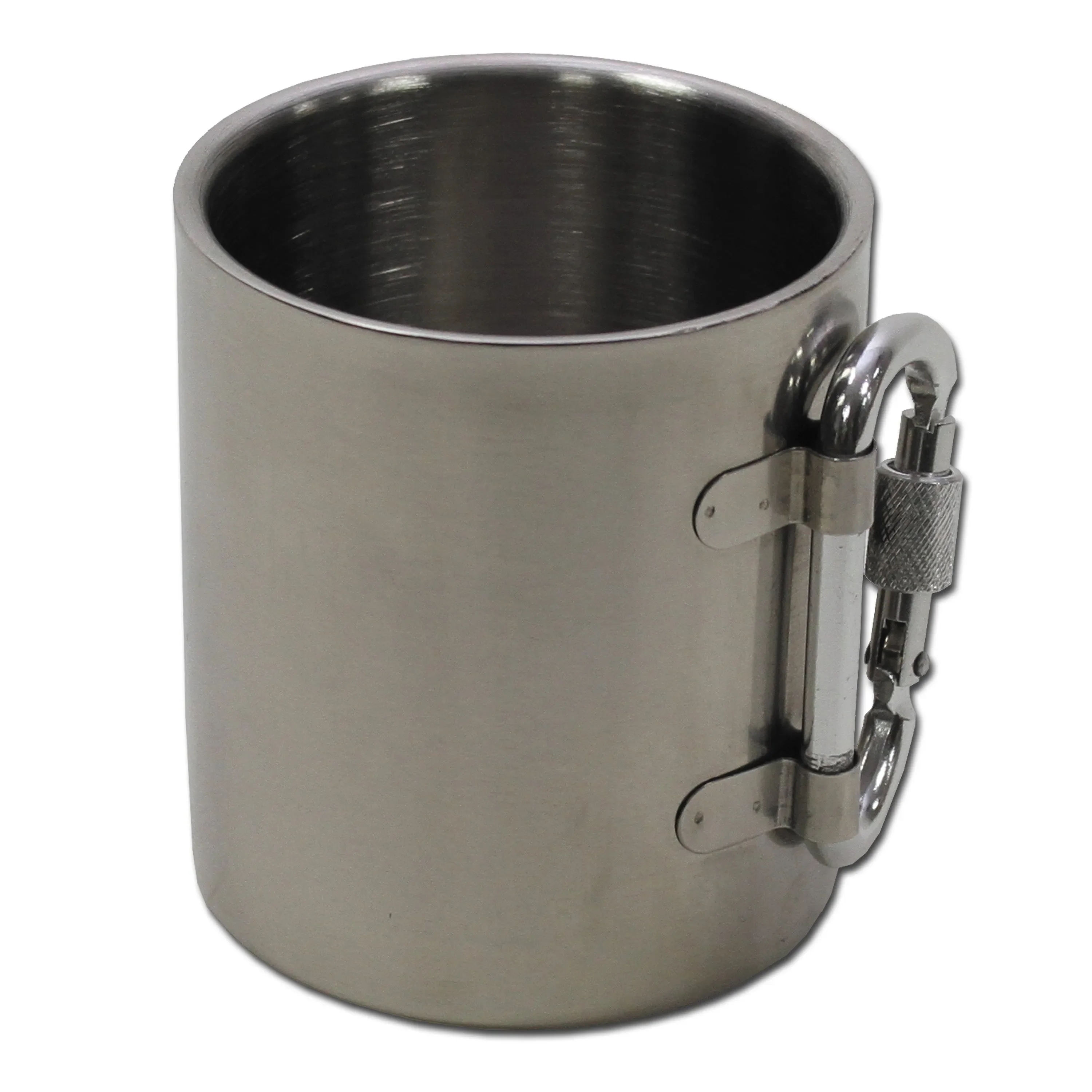 Fox Outdoor -  Edelstahlbecher mit Karabiner 300 ml