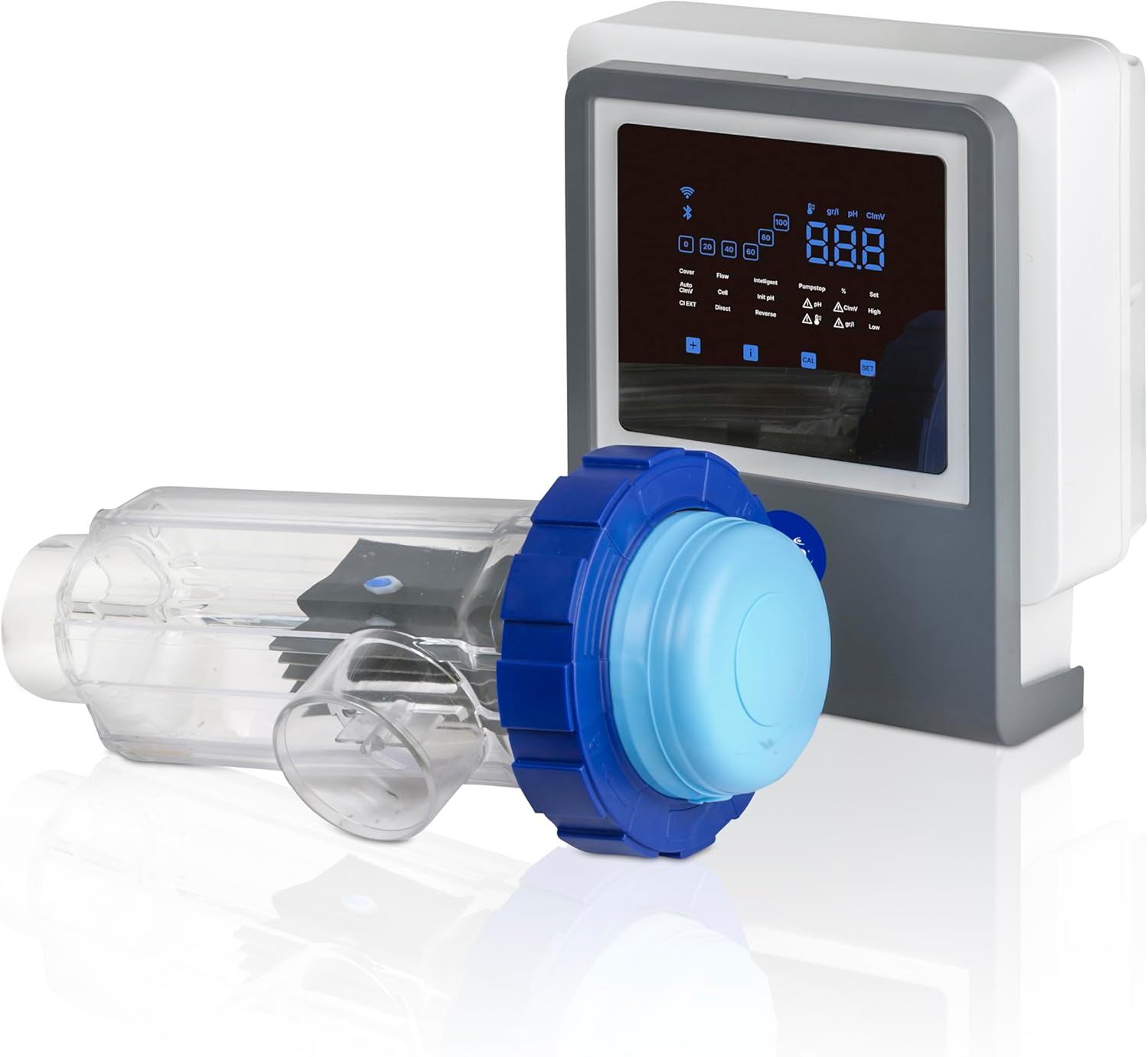Gre SWGA60 - Angeschlossene Salzelektrolyse, All-in-one mit PH-Controller, für Pools bis zu 60 m3