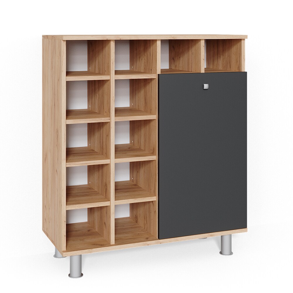 Vicco Wäscheschrank Fynn Badschrank mit Wäschekorb Badezimmerschrank Badmöbel