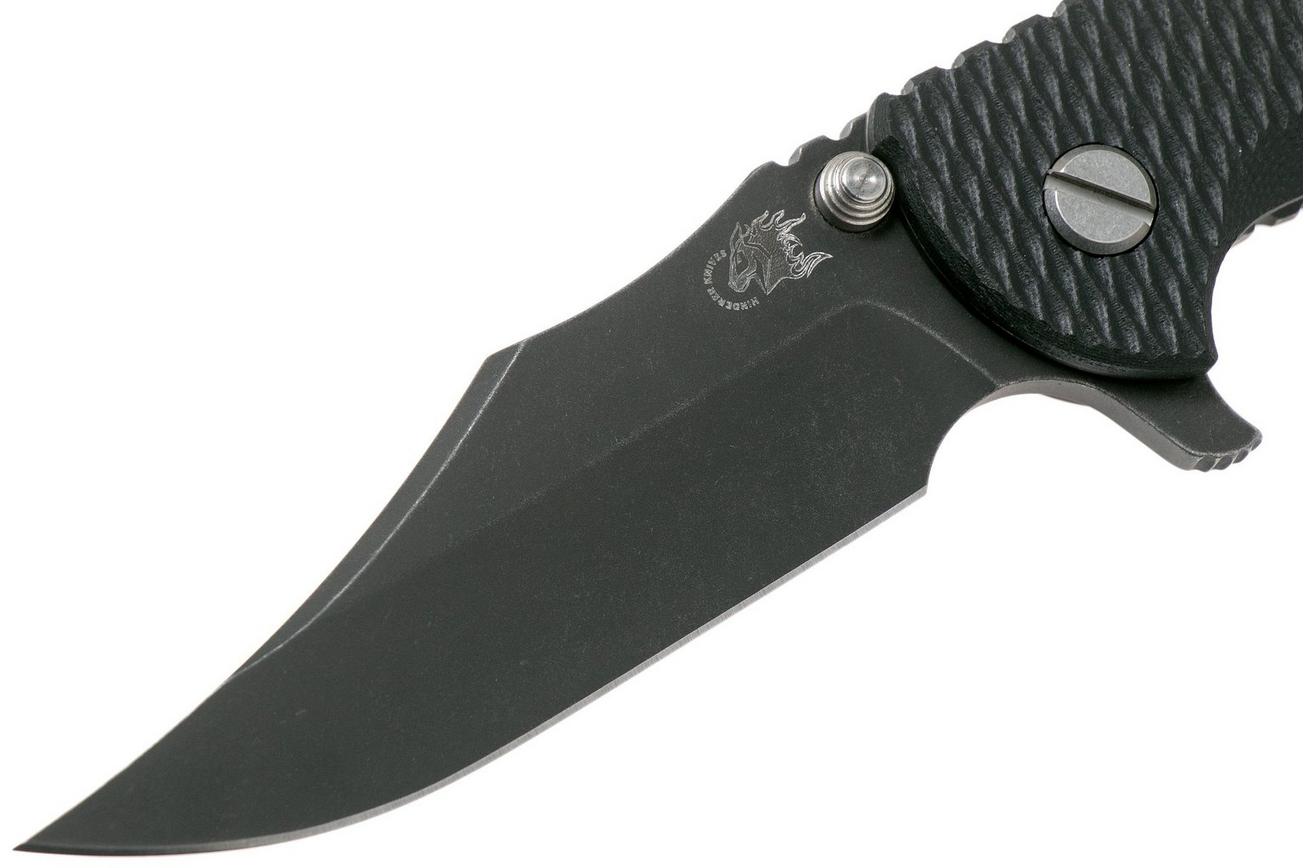 Rick Hinderer XM-18 3.5 Bowie 20CV Battle Black, Black G10 zakmes