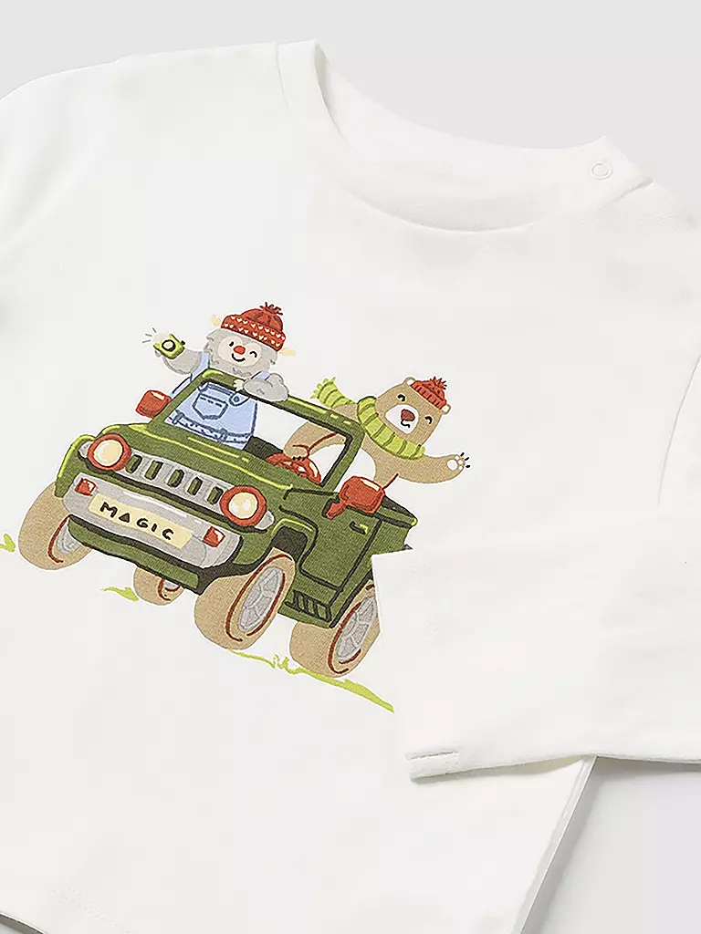 MAYORAL Baby Langarmshirt  weiss