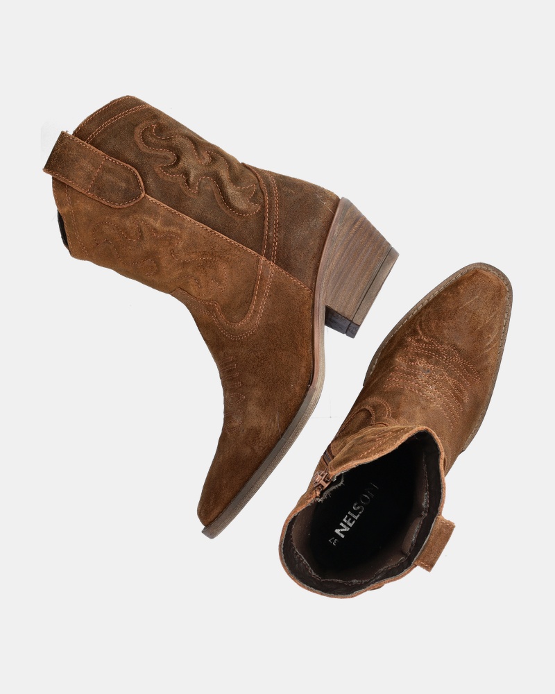 Nelson Cowboylaarzen  - cognac