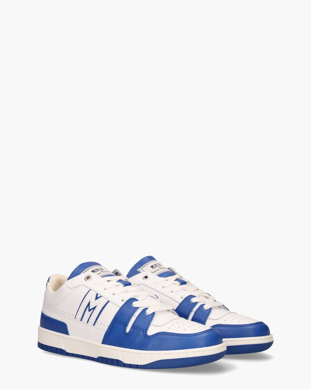 Mercer Amsterdam The Brooklyn M Wit/Kobaltblauw Herensneakers