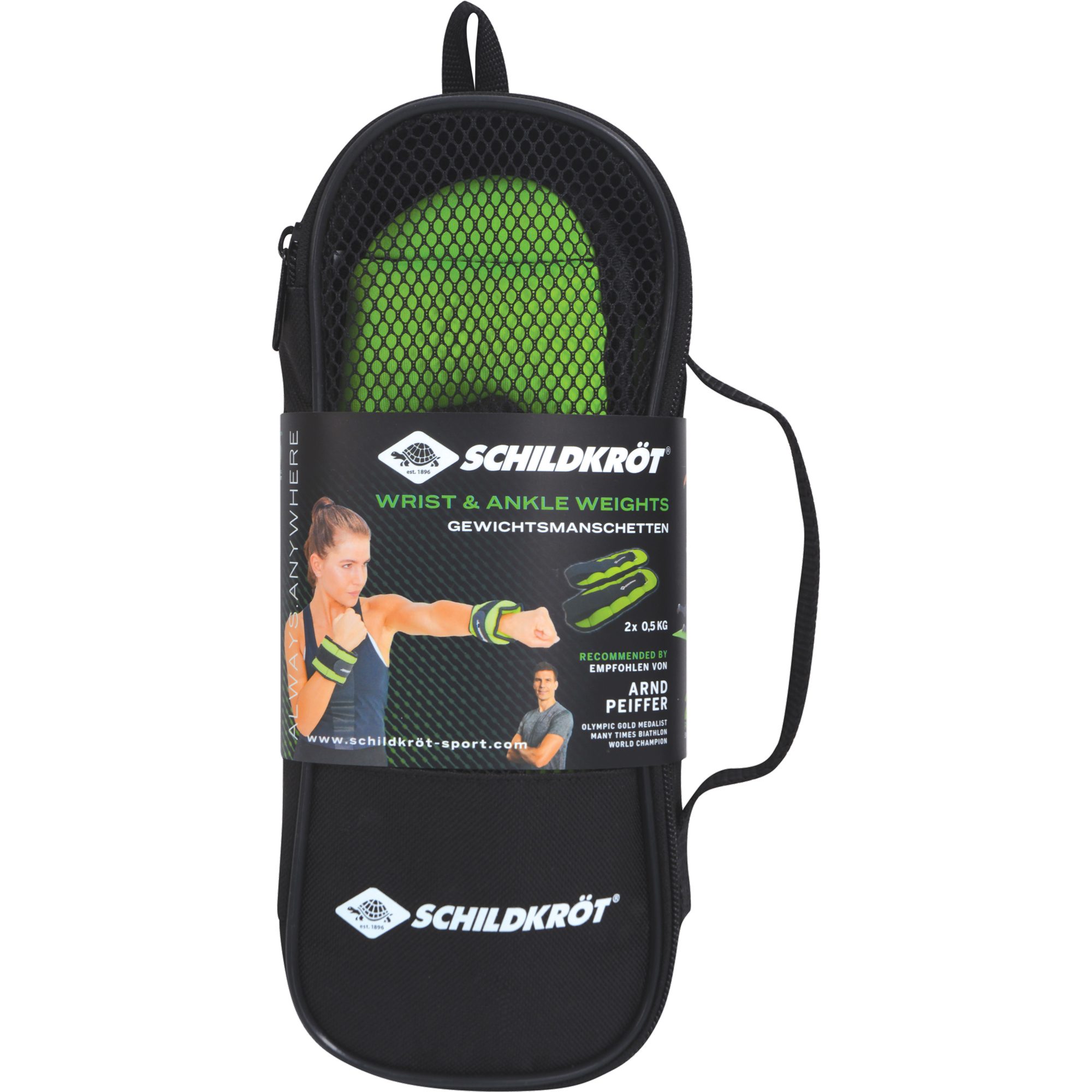 Schildkröt Fitness Arm und Bein Gewichtsmanschetten 2x0,5kg grün