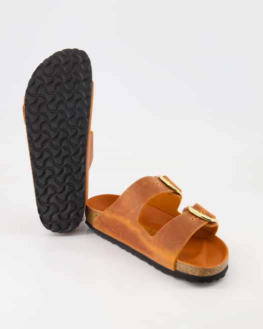 Birkenstock Arizona Big Buckle Oiled Pantoletten in Orange