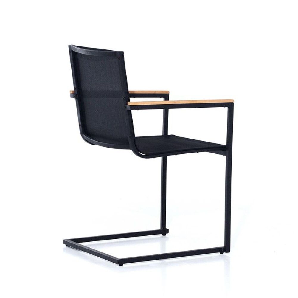 SPISEGRUPPE SENSUM SKURU BORD + 6 STOLER SVART