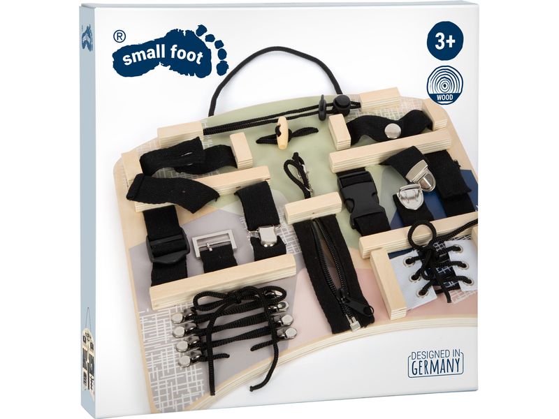 small foot Motorikbrett Verschlüsse und Befestigung Vielseitiges Aktivitätsboard